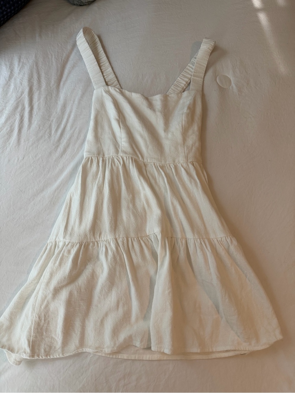 Princess Polly White Tiered Mini Dress